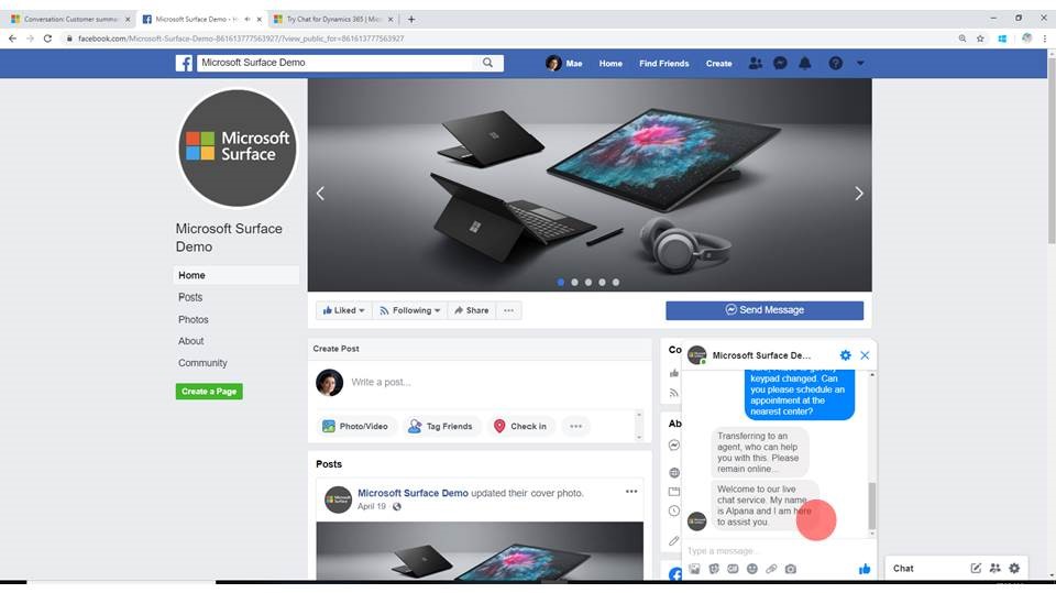 facebook_messenger_dynamics365_customer_service
