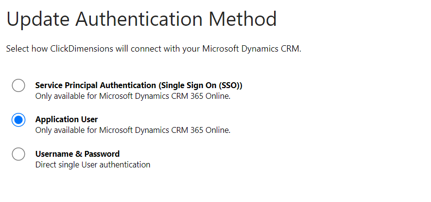 prevent interruption of connectivity between ClickDimensions and Sales