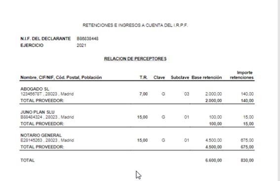 Goom Personal Income Tax Form 190